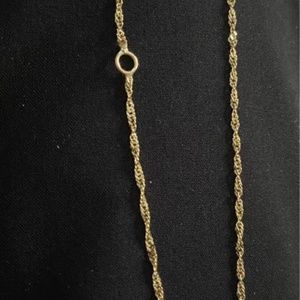 10K Yellow Gold Singapore Anklet